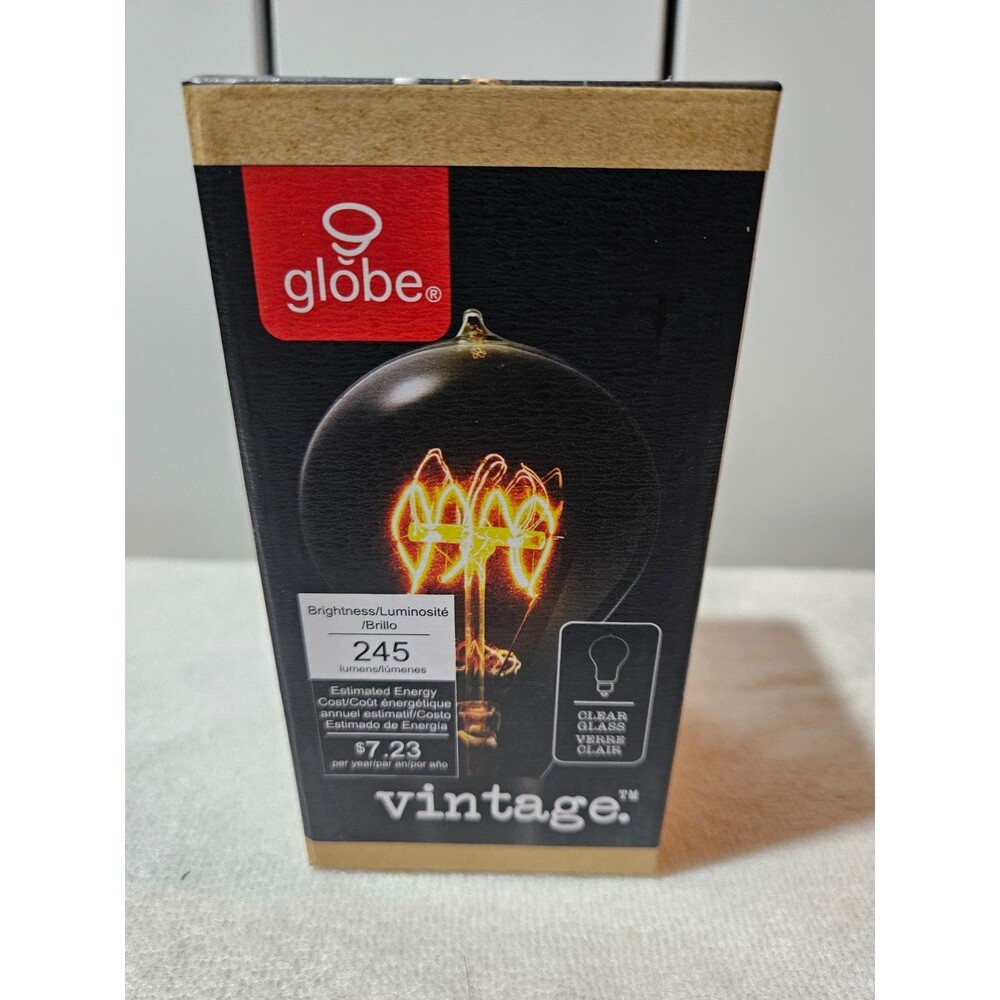 6 globe vintage clear light bulb brightness 245h new Edison Light